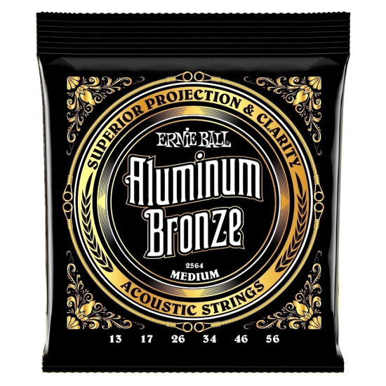 Ernie Ball 2564 Aluminum Bronz Medium 13-56 akusztikus húrkészlet