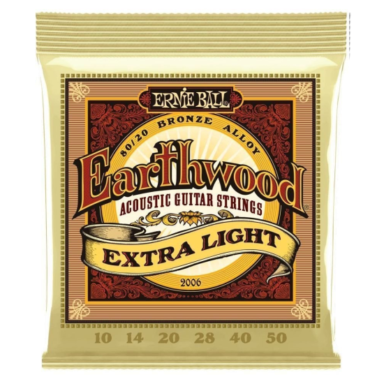 Ernie Ball 2006 Earthwood Acoustic 80/20 bronz húrkészlet 10-50
