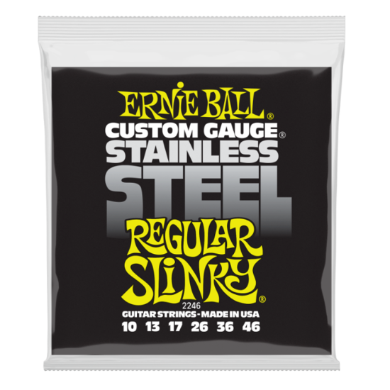 Ernie Ball 2246 Stainless Steel Regular Slinky 10-46 húrkészlet