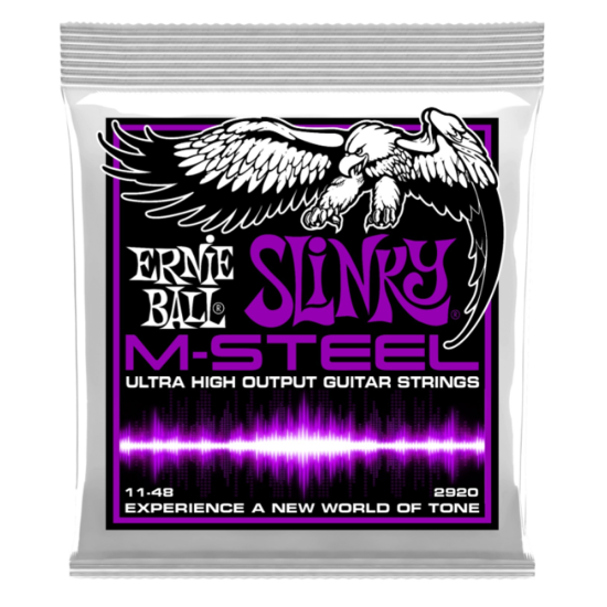 Ernie Ball 2920 M-Steel Power Slinky 11-48 húrkészlet