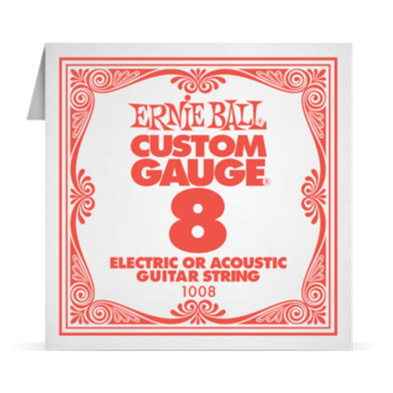 Ernie Ball Single Plain Steel 008