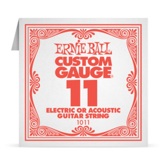 Ernie Ball  Single Plain Steel 011
