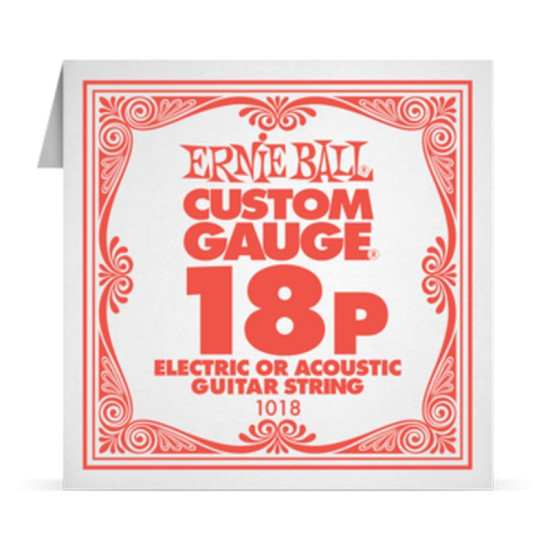 Ernie Ball Single Plain Steel 018