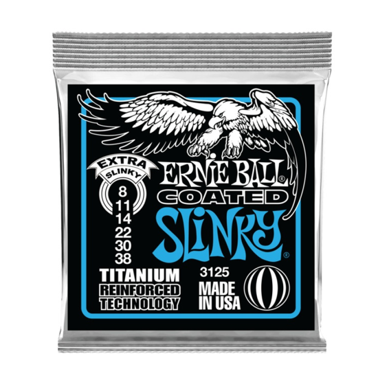 Ernie Ball 3125 Titanium RPS Coated Super Slinky 8-38