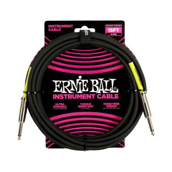 Ernie Ball 6399 PVC Hangszerkábel 4,5 m egyenes