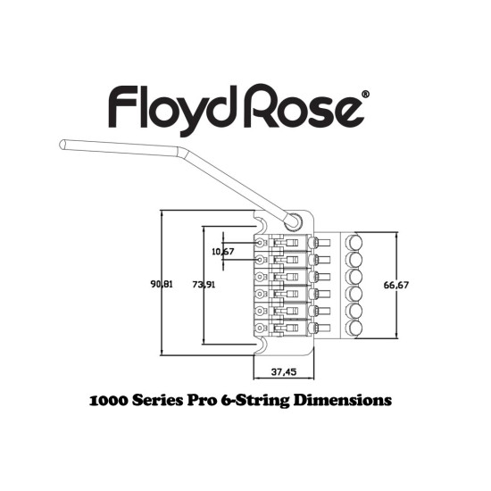 Floyd Rose FRTP2000 1000 Series Pro Tremolo Black