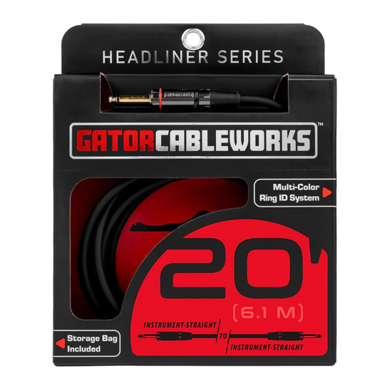 Gator Cableworks GCWH-INS-20 hangszerkábel 6m