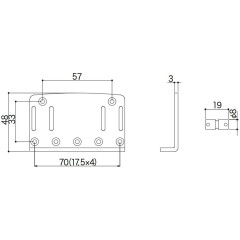 Gotoh 203B-4-N Nickel basszusgitár húrláb