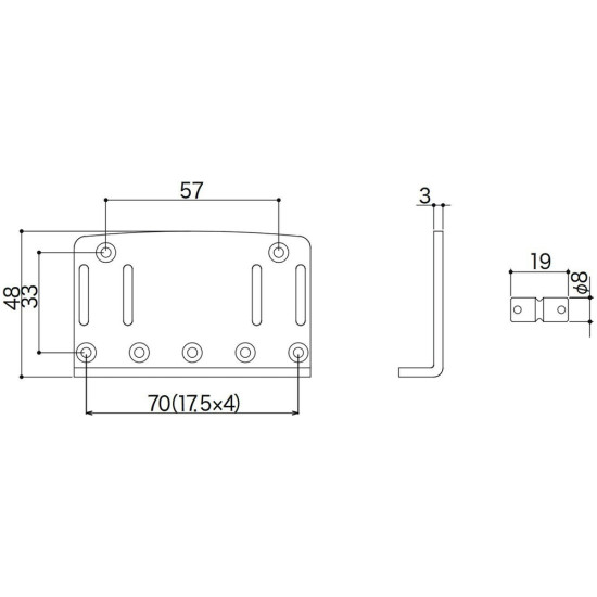 Gotoh 203B-4-N Nickel basszusgitár húrláb