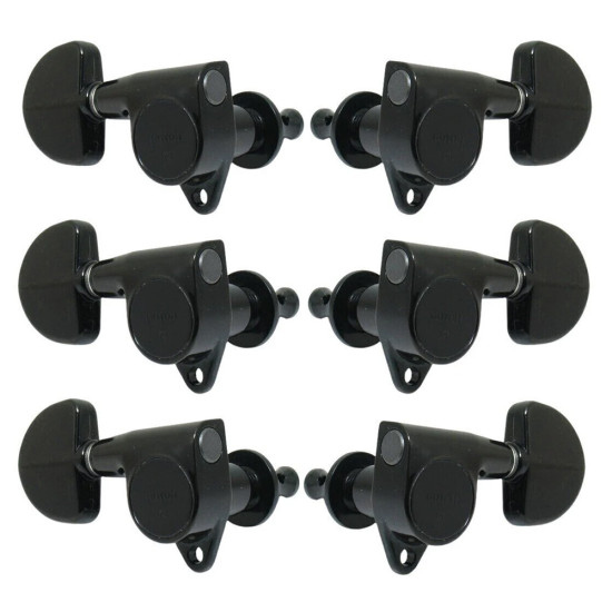 Gotoh SG301-20 3L+3R Black gitár hangolókulcs készlet