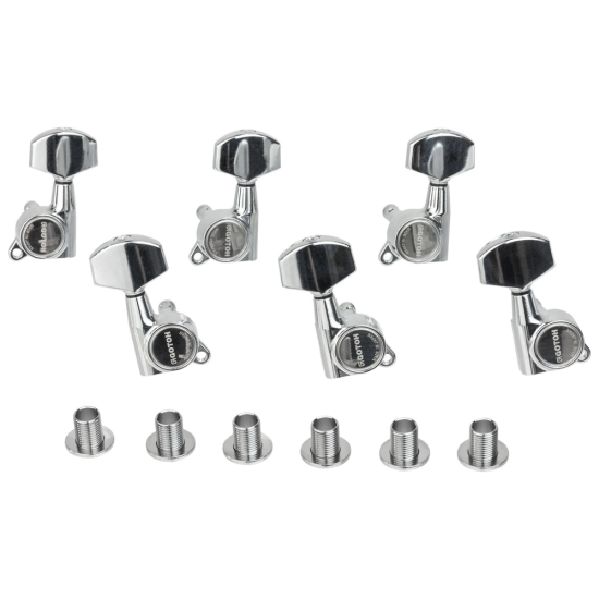 Gotoh SG381-01 3L+3R Chrome gitár hangolókulcs készlet