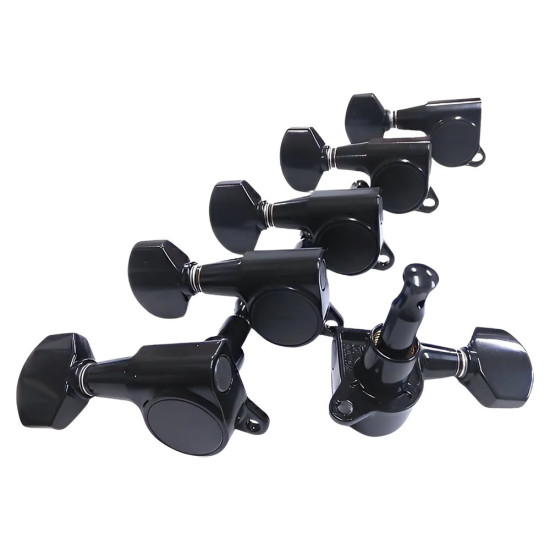 Gotoh SG381-07 6R Black gitár hangolókulcs készlet