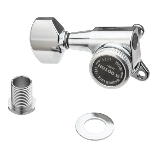 Gotoh Magnum 6R satus króm gitár hangolókulcs készlet