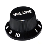 Hosco Stratocaster Inches Volume gomb - fekete