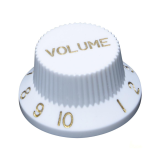 Hosco Stratocaster Inches Volume gomb - fehér