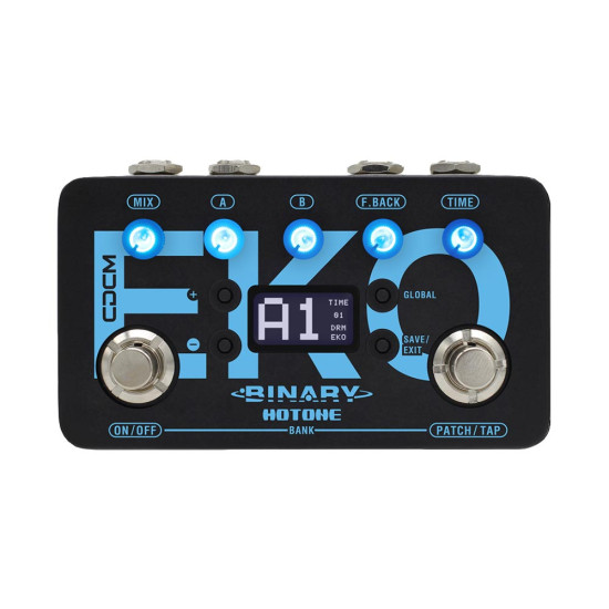 Hotone Binary Eko delay effekt modellező pedál
