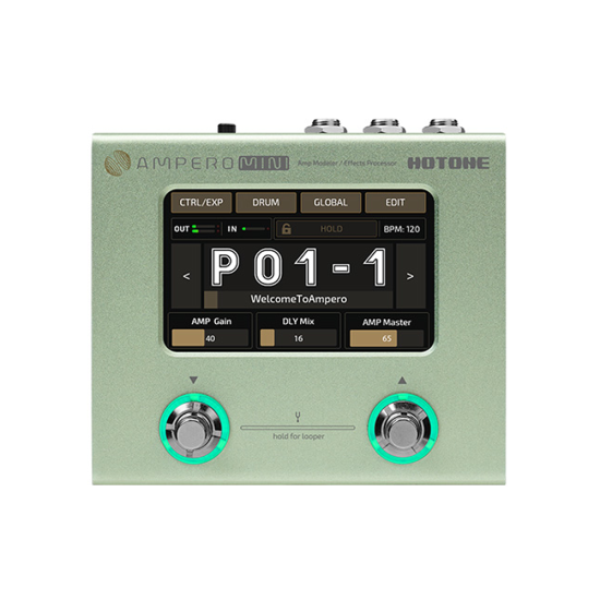 Hotone Ampero Mini (Matcha tea) erősítő modellező és effekt processzor