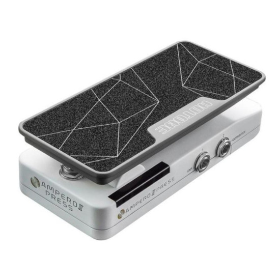 Hotone Ampero II Press, passzív kapcsoló és expression pedál