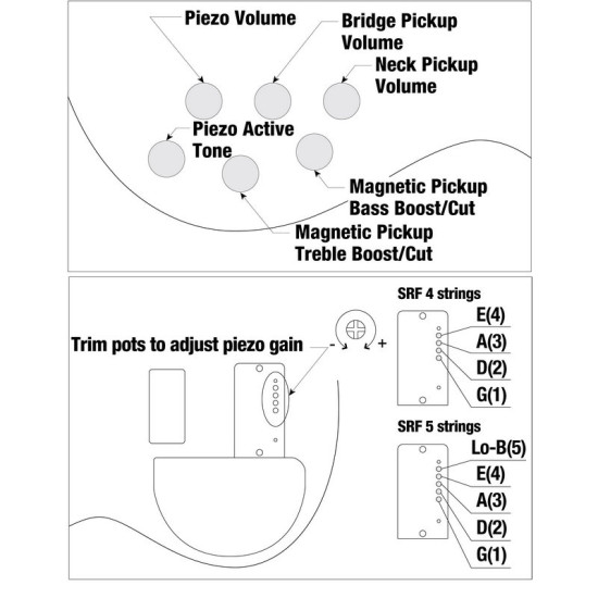 Ibanez SRF705-BBF 5 húros fretless basszusgitár