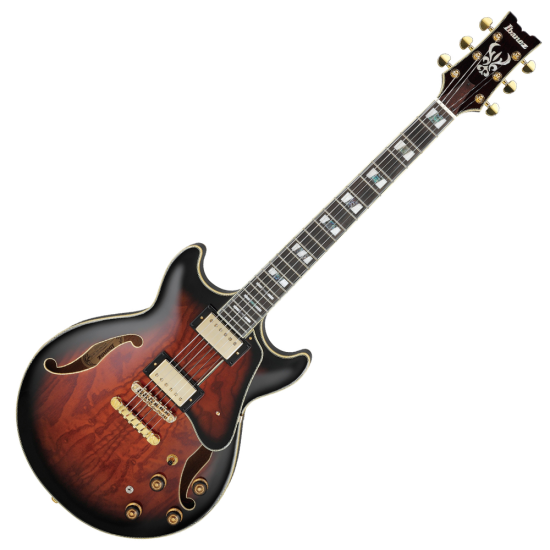 Ibanez AM153QA-DBS hollowbody gitár