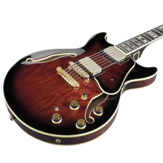Ibanez AM153QA-DBS hollowbody gitár