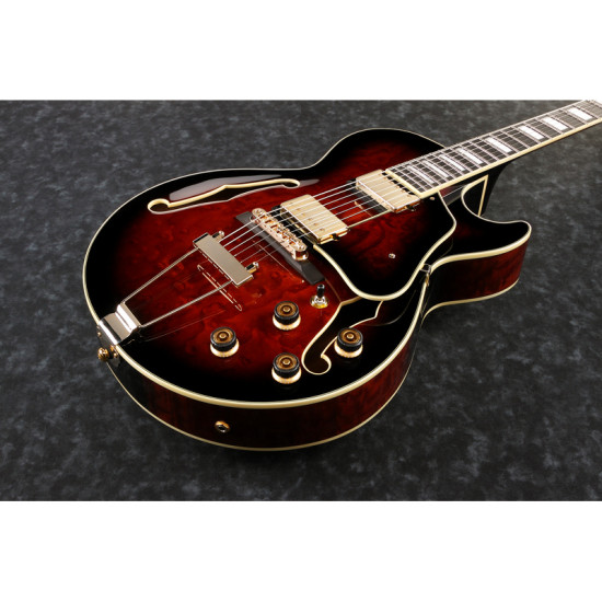 Ibanez AG95QA-DBS jazzgitár