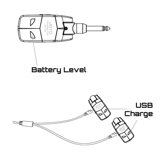 Joyo JW-03 vezeték nélküli gitár rendszer