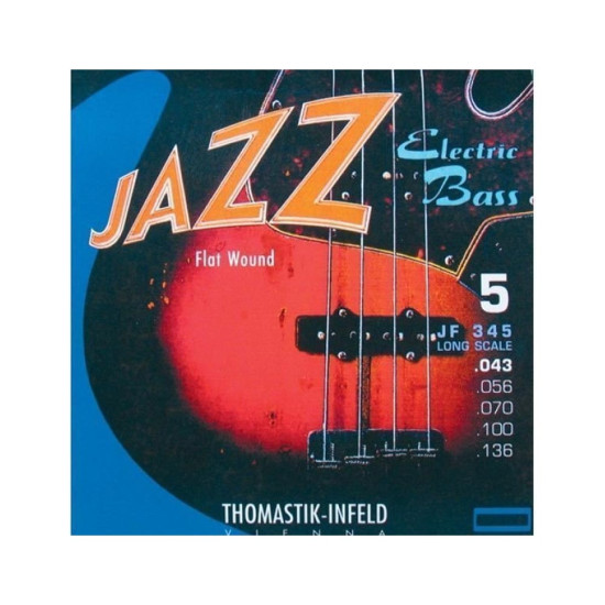 Thomastik JF345 43-136 köszörült 5 húros basszusgitár húr