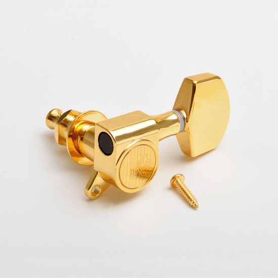 Kluson Roundback 3+3 arany kulcskészlet German nagy gombokkal