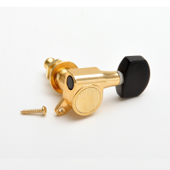 Kluson Roundback egysoros arany kulcskészlet ébenfa gombbal