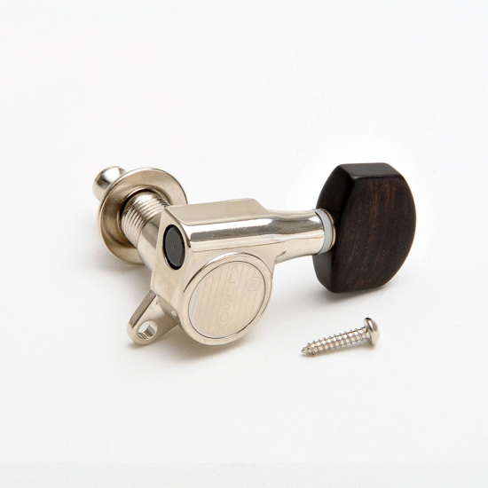 Kluson Roundback 3+3 króm kulcskészlet ében gombbal