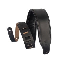 Levys M26PD-BLK Top Grain bőr gitárheveder fekete