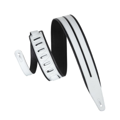 Levys MG317DRS-BLK_WHT Garment bőr gitárheveder fekete/fehér