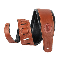 Levys MSS2-TAN Signature Garment bőr gitárheveder világos barna