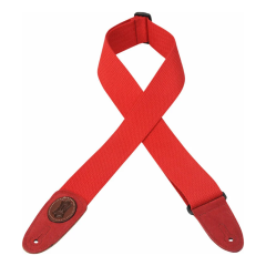 Levys MSSC8-RED pamut gitárheveder piros