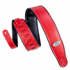 Levys M26VP-RED_BLK Reversible Vinyl Red & Black bőr gitár heveder