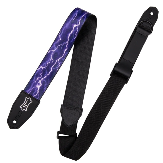 Levys MPRH-18 Poly Right Height Lightning Textil gitár heveder