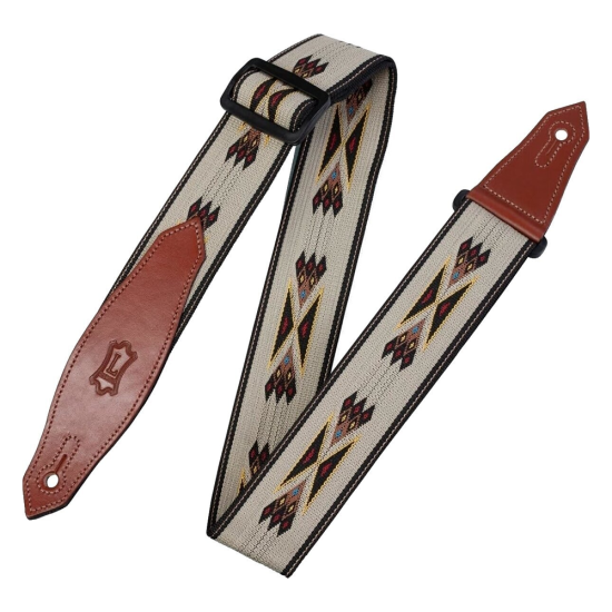 Levys MSSN80-TAN Tribal Rhythms Arrow Textil gitárheveder