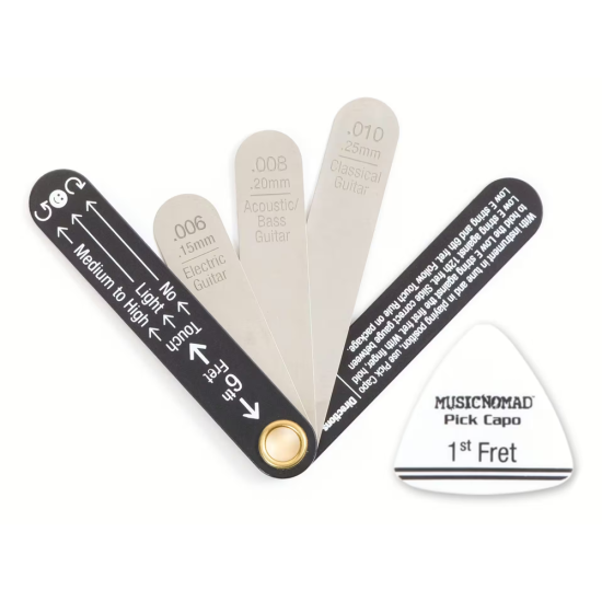 MusicNomad MN600 Precision Truss Rod Gauge with Pick Capo