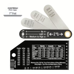 MusicNomad MN614 Truss Rod Gauge & String Action Gauge Bundle