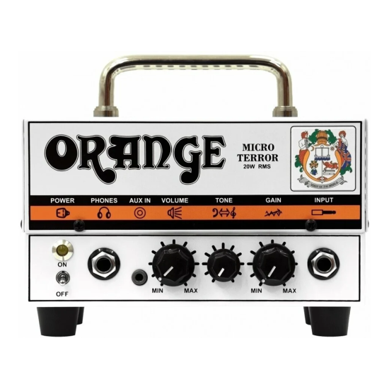 Orange Micro Terror 20W előfokcsöves gitárerősítő fej