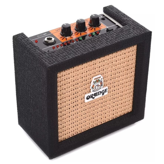 Orange Crush Mini Black 3W elemes mobil gitárkombó