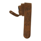 PRS Birds Leather Strap Brown bőrheveder