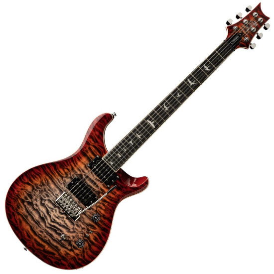 PRS SE Custom 24-08 Quilted Charcoal Cherry Burst