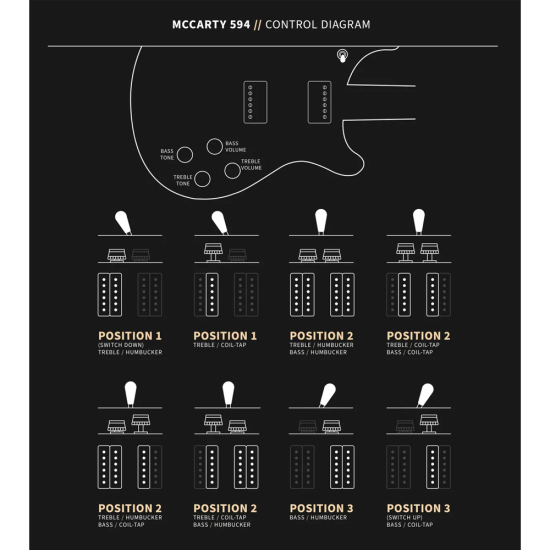 PRS McCarty 594 Black Rainbow Holoflake