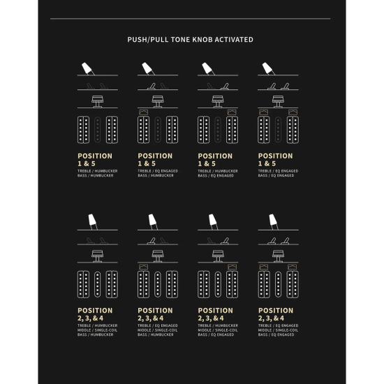 PRS Modern Eagle V Black Rainbow Holoflake
