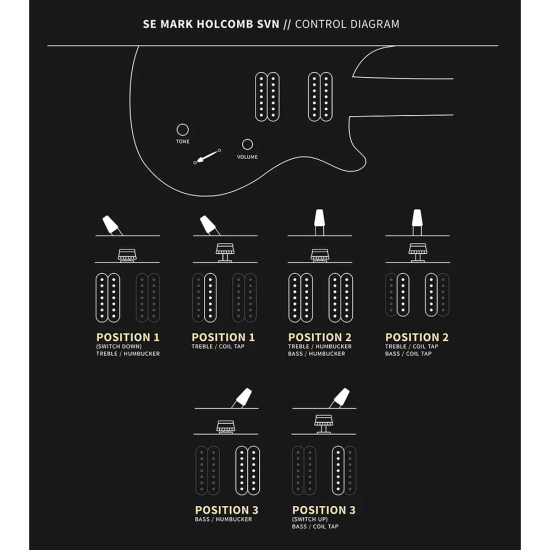 PRS SE Mark Holcomb SVN Holcomb Blue Burst