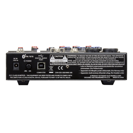 Peavey PA-PV6BT keverőpult bluethooth kapcsolattal