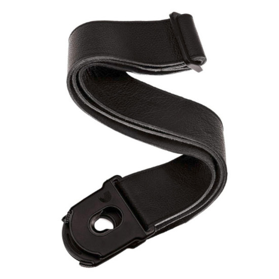 D'addario 50PLL00 Lock Strap fekete bőr heveder