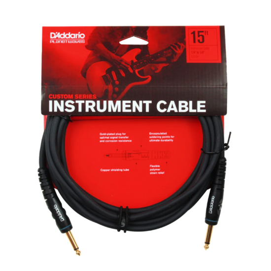 Planet Waves by D'addario PW-G-15 egyenes-egyenes hangszerkábel 4,5m